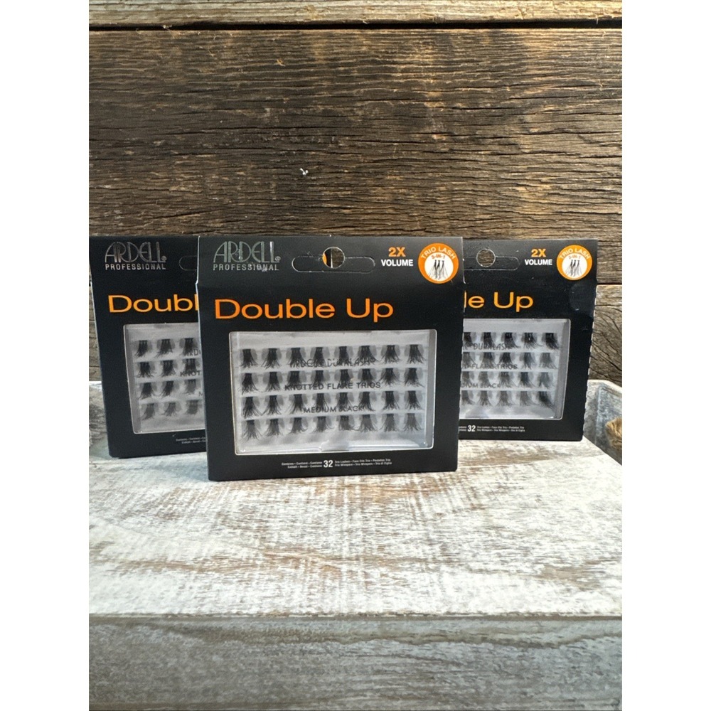 Ardell Double Up Trios Medium Individual Lashes 3 Pack | MSRP = $36